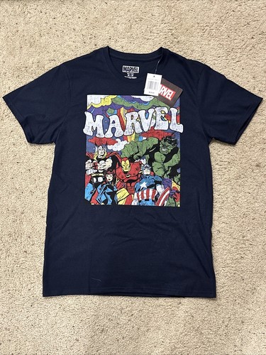 Tshirt marvel nera media - tshirt,